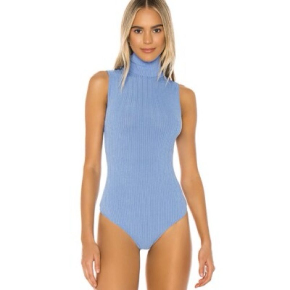 Free People Take On The Turtle Neck Ribbed Bodysuit